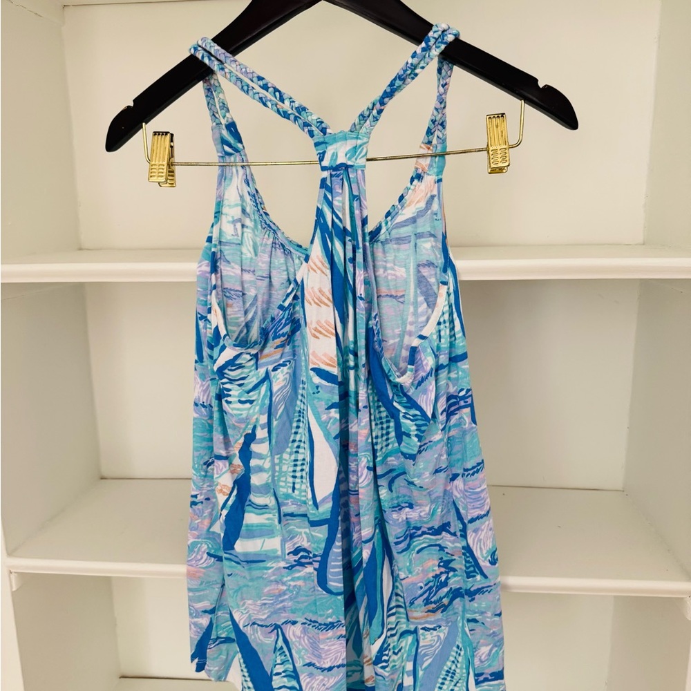 Sailboat Patterned Lilly Pulitzer Sleeveless Top